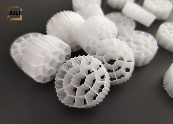 FDA Safty A/O Technology Plastic MBBR Filter Media White Hdpe Material 25x10mm