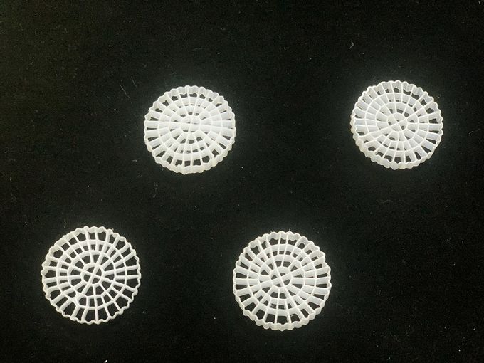 Diện tích bề mặt phương tiện 25X4mm Mbbr HDPE trắng nguyên chất 0