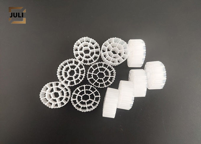 MBBR Nhựa 800m2 / M3 Phương tiện lọc HDPE bề mặt lớn Giấy chứng nhận FDA ROHS 0